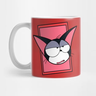 Cat Kuro in frame Mug